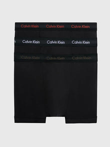  3 PACK STRETCH COTTON TRUNK - MELON/GREY/BROWN (CA6)