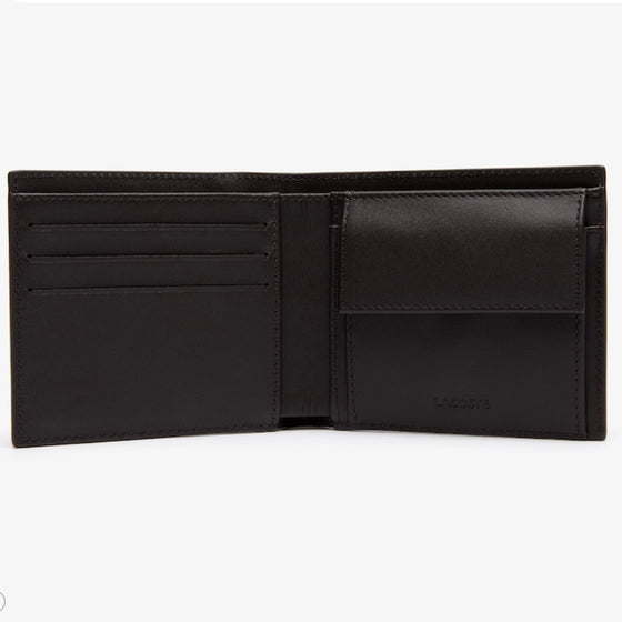 FITZGERALD BILLFOLD LEATHER WALLET WITH COIN POCKET BROWN