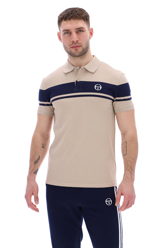 YOUNG LINE SS POLO HUMUS / MARITIME(854)