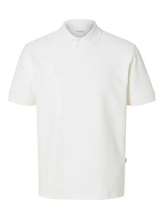 MAURICE STRUCTURE POLO SHIRT EGRET