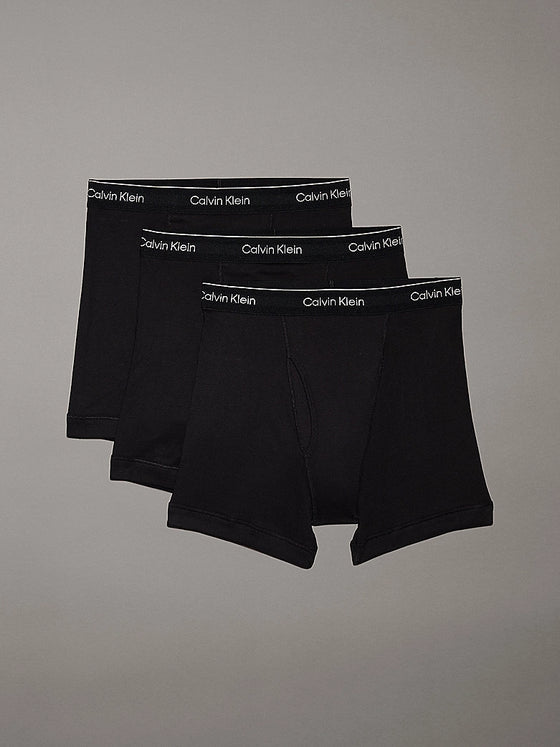 3 PACK COTTON CLASSIC BOXER BRIEF 4003 - TRIPLE BLACK WB (001)