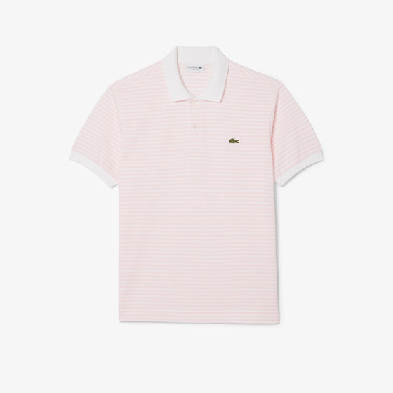 PH9753 PETIT PIQUE SS STRIPE POLO WHITE / PINK (DHI)