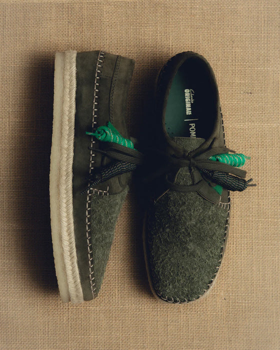 POMPEII x CLARKS ORIGINALS WEAVER SHOE CACTUS SUEDE