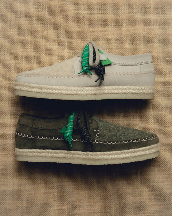 POMPEII x CLARKS ORIGINALS WEAVER SHOE ICE SUEDE
