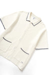 BLANKET STITCH KNIT OFF WHITE