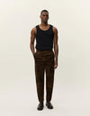 KODY CORDUROY PANTS TEAK AOP