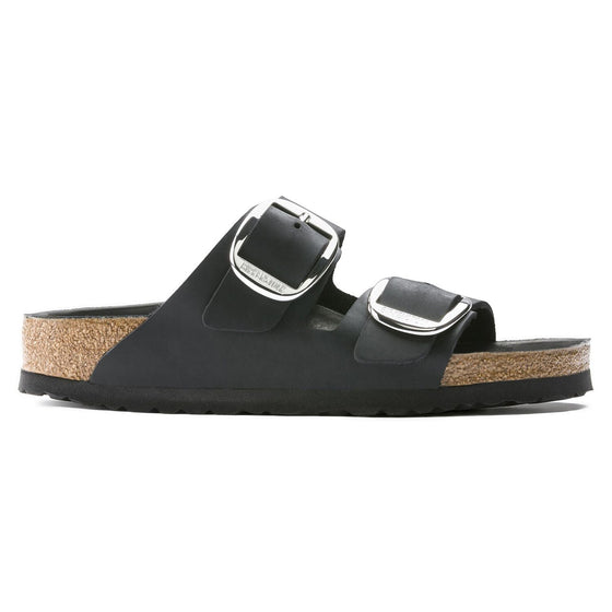 ARIZONA BIG BUCKLE OILED LEATHER BLACK SILVER 🩶