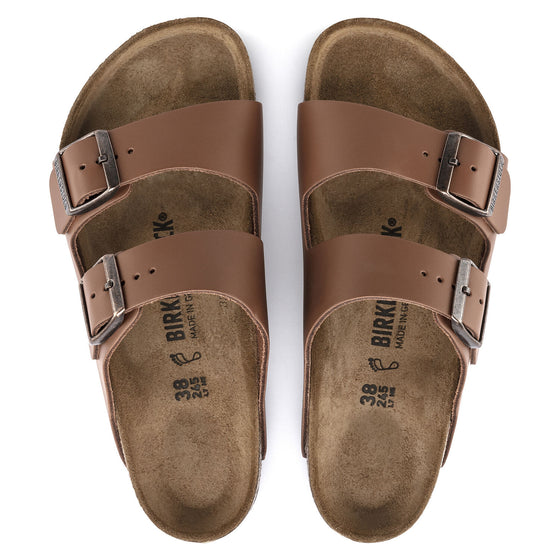 ARIZONA MENS NATURAL LEATHER SANDAL GINGER BROWN