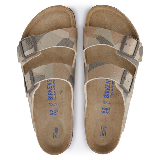 ARIZONA MENS SOFT FOOTBED SANDAL DESERT SOIL GEO CAMO