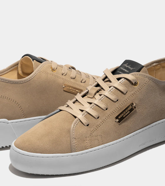 SORRENTO SUEDE LEATHER TRAINER LIGHT BEIGE