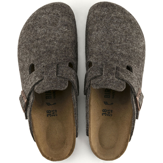 BOSTON MENS WOOL FELT MULE CACAO BROWN