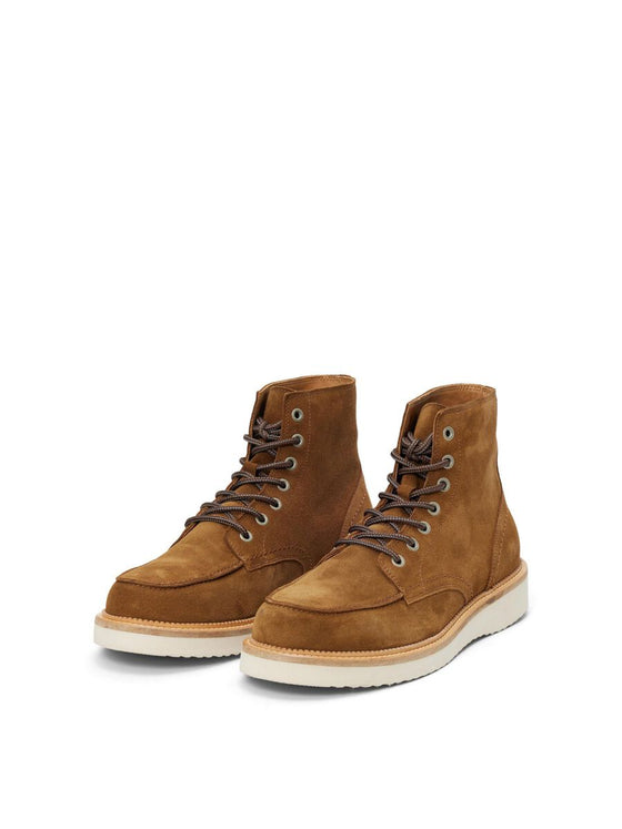 TEO NEW SUEDE MOC-TOE BOOT TOBACCO BROWN