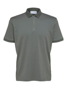  FAVE ZIP COLLAR S/S POLO AGAVE GREEN