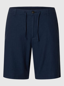  BRODY LINEN SHORTS DARK SAPPHIRE