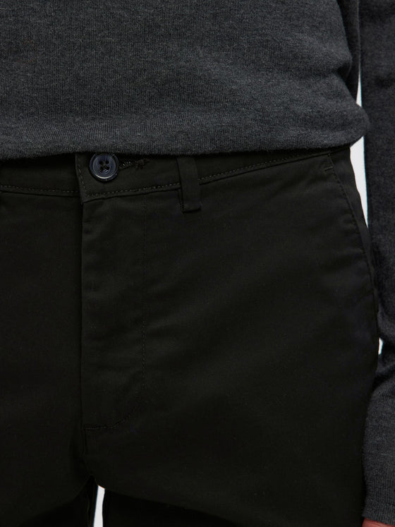 NEW MILES SLIM 175 STRETCH CHINO BLACK