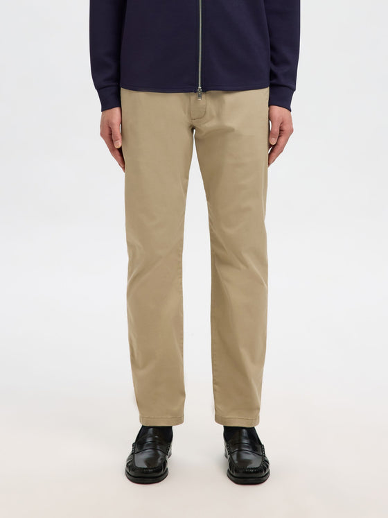 NEW MILES SLIM 175 STRETCH CHINO GREIGE