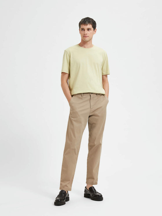 NEW MILES SLIM TAPERED 172 STRETCH CHINO GREIGE