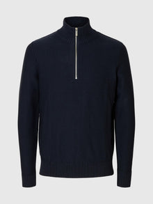  AXEL 1/2 ZIP KNIT SKY CAPTAIN