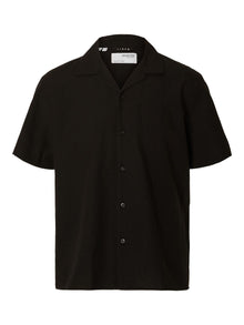  RELAX NEW LINEN RESORT SHIRT BLACK