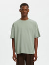 LOOSE OSCAR T-SHIRT AQUA GRAY