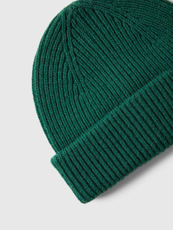 MASON MERINO BEANIE DARK GREEN