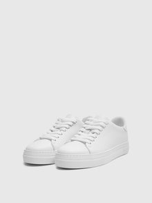  DAVID CHUNKY LEATHER TRAINER WHITE