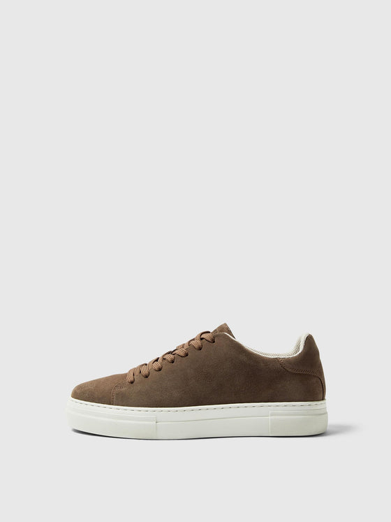 DAVID CHUNKY SUEDE TRAINER ALMONDINE