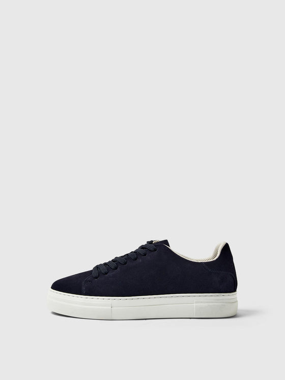DAVID CHUNKY SUEDE TRAINER NAVY