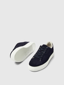  DAVID CHUNKY SUEDE TRAINER NAVY