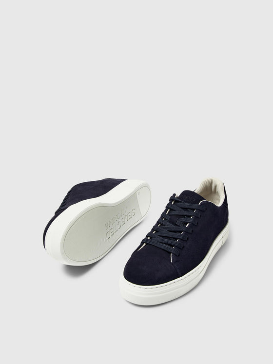DAVID CHUNKY SUEDE TRAINER NAVY