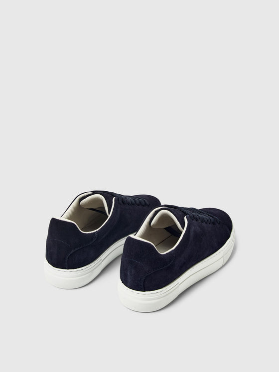 DAVID CHUNKY SUEDE TRAINER NAVY