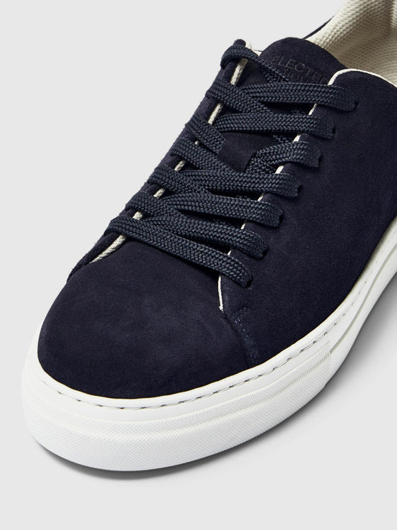 DAVID CHUNKY SUEDE TRAINER NAVY
