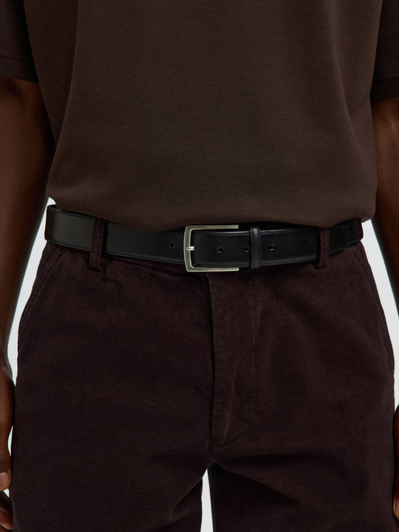ASKEL LEATHER BELT BLACK