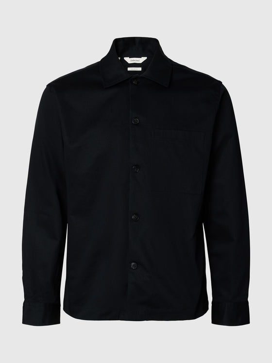 TATE TWILL OVERSHIRT BLACK