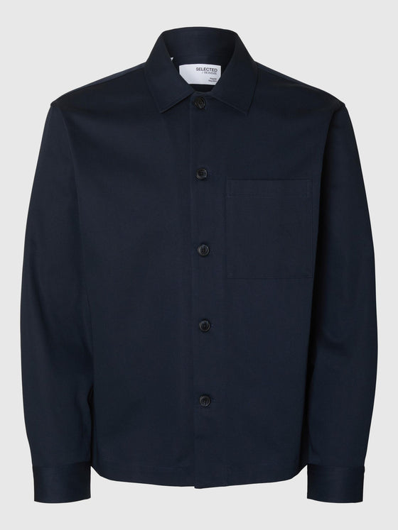 TATE TWILL OVERSHIRT SKY CAPTAIN