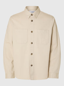  TRAVIS TWILL OVERSHIRT OATMEAL