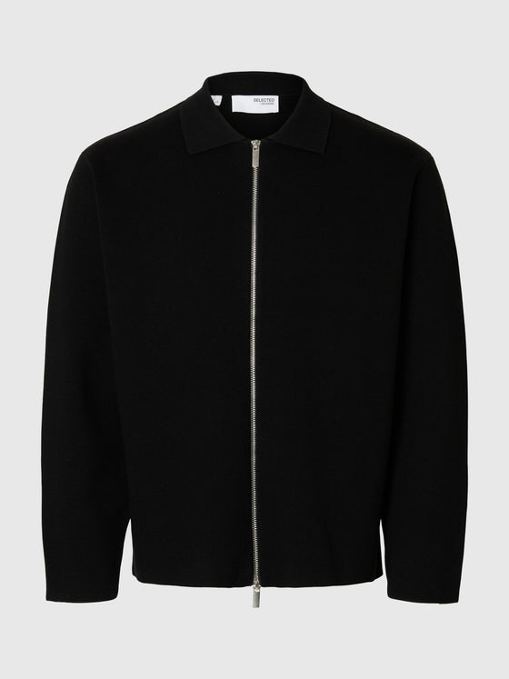 MIKE FULL ZIP BLACK
