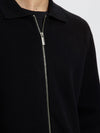 MIKE FULL ZIP BLACK