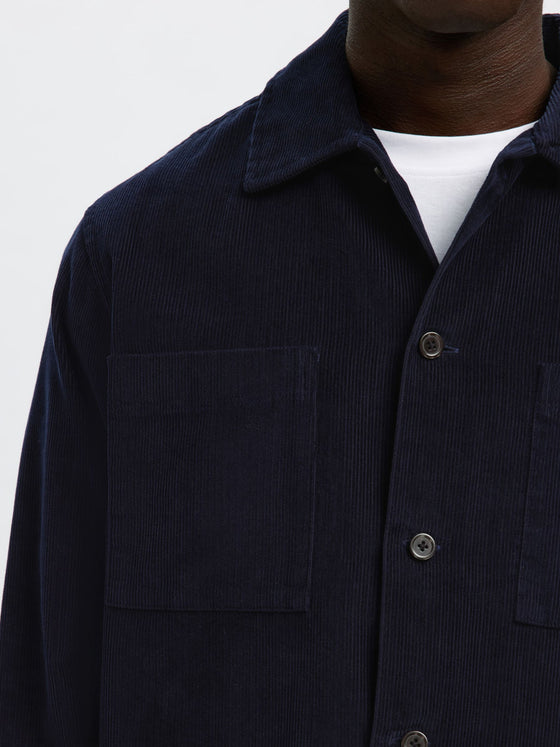 TATE CORD OVERSHIRT SKY CAPTAIN
