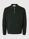 TELLER 1/2 ZIP POLO LS DEEP FOREST