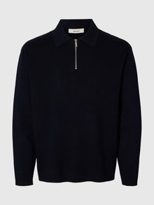  TELLER 1/2 ZIP POLO LS SKY CAPTAIN