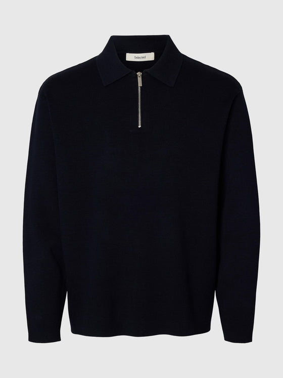 TELLER 1/2 ZIP POLO LS SKY CAPTAIN