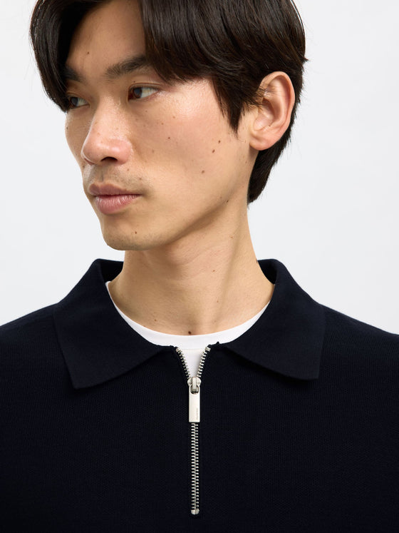 TELLER 1/2 ZIP POLO LS SKY CAPTAIN