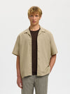 CASPER CLAY LINEN SHIRT PURE CASHMERE