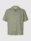 CASPER CLAY LINEN SHIRT VETIVER