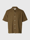 MONTY TEXTURE SHIRT CHOCOLATE CHIP