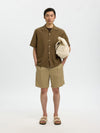 MONTY TEXTURE SHIRT CHOCOLATE CHIP
