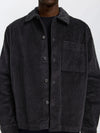 MOTTO KRIS CORD OVERSHIRT BLACK