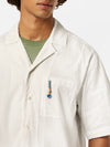 EMBROIDERED DETAIL SS SHIRT WHITE (101)