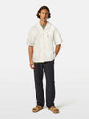 EMBROIDERED DETAIL SS SHIRT WHITE (101)